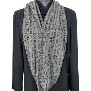 Free add-On G fashion love graffiti infinity scarf